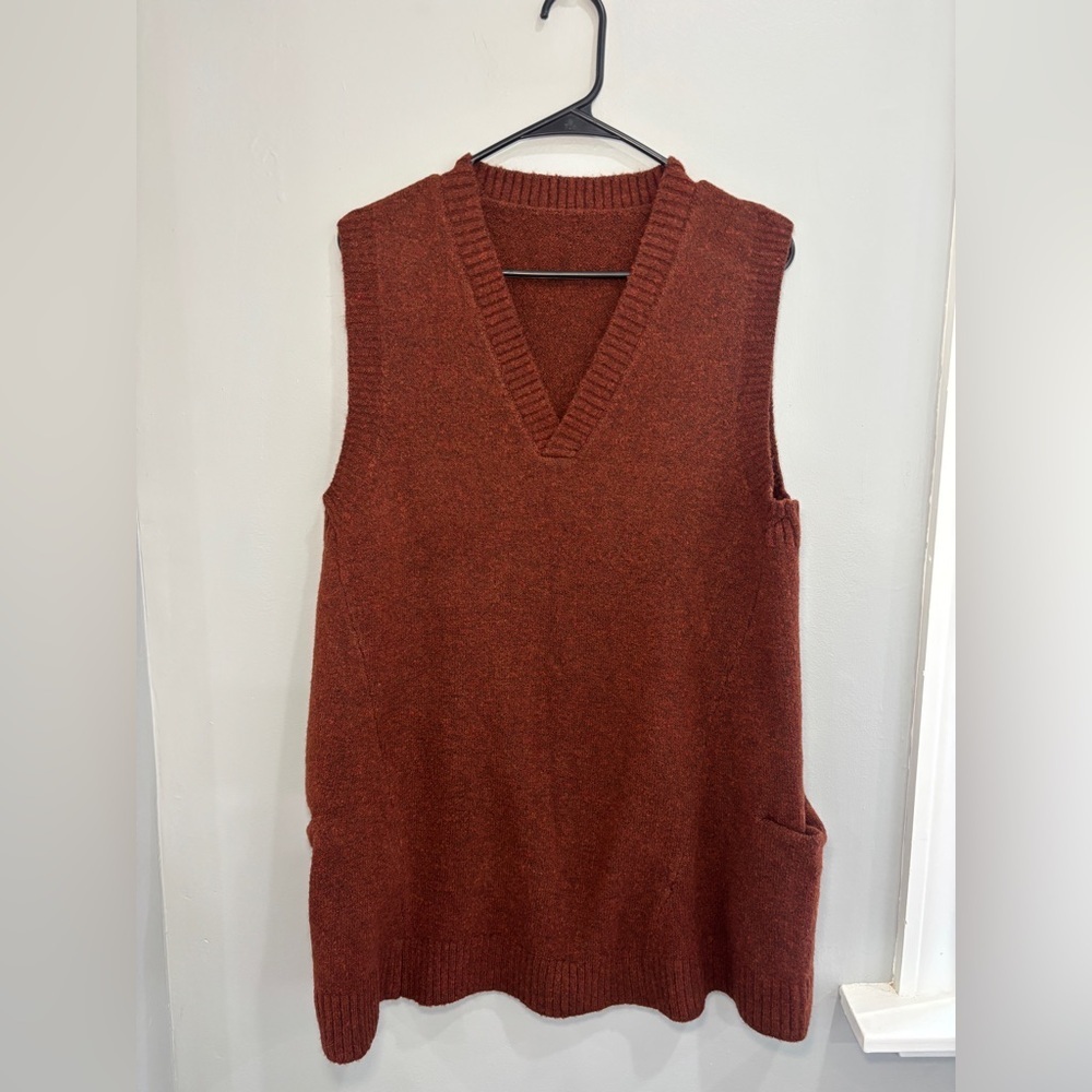 Women Knit Vest Sleeveless Jumper Sweater V Neck Tank Top Waistcoat Casual